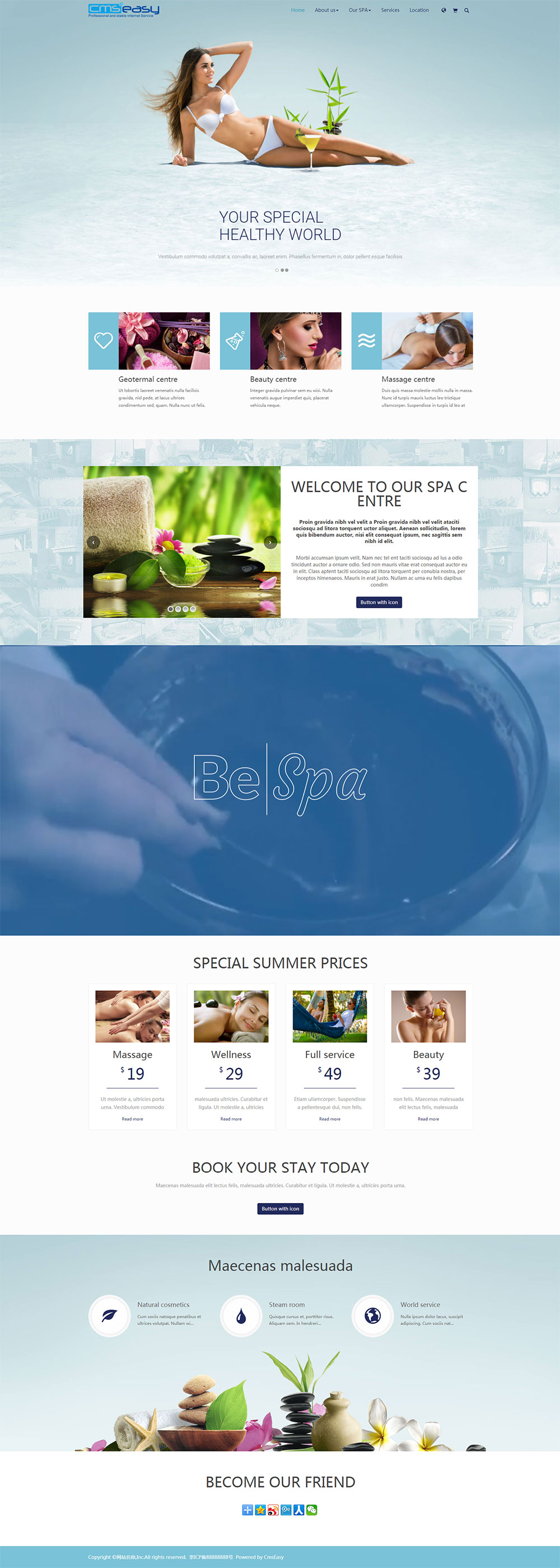 美觀大氣的英文網(wǎng)站模板，外貿(mào)養(yǎng)生保健響應(yīng)式網(wǎng)站模板。